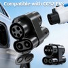 Adaptador CCS1 a CCS2, Conector de Carga para Vehículos Eléctricos,