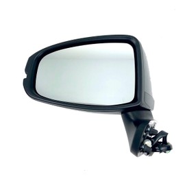 Spieg Driver Side Mirror for 2015-2020 Honda Fit Power Adjustment Non-Heated Glass Black 3 Pins Left HO1320332