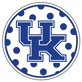Kentucky Decal (BLU Polka DOT UK CIR Decal (4"), 4 in)