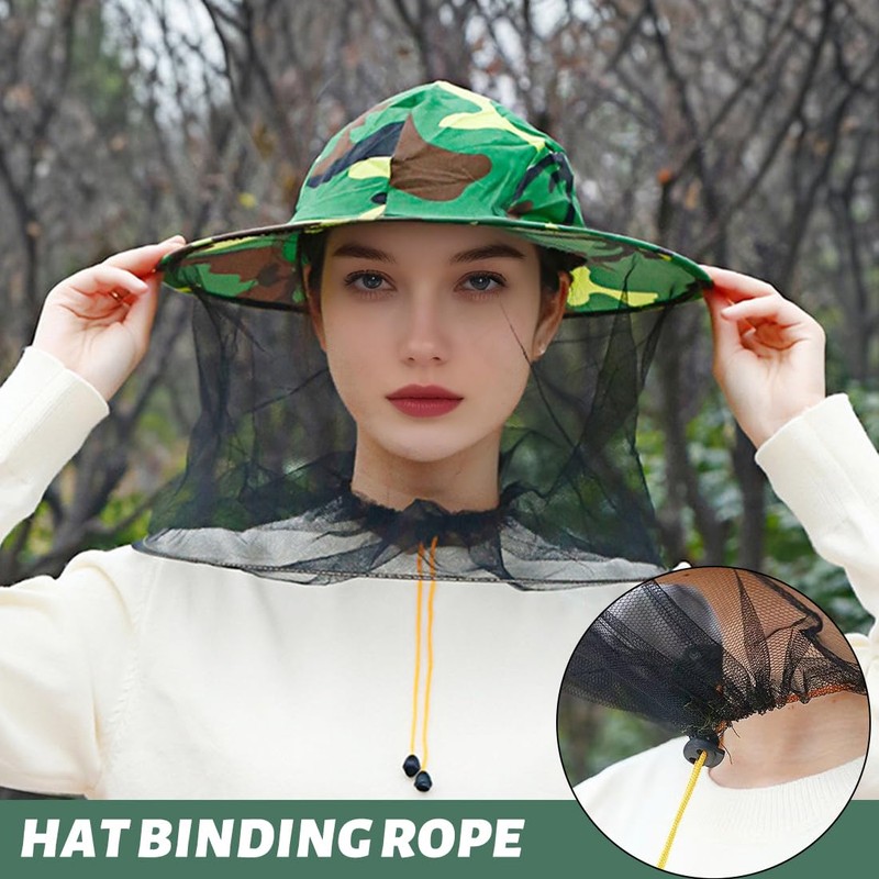 KUMSODE Pack of 2 beekeeper hat, mosquito net hat, mosquito
