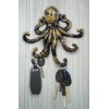 HERNGEE Octopus Key Hooks for Wall, Antique Bronze Cast Iron