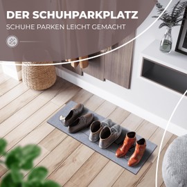 ElbFuchs® Schuhparkplatz Doormat 75 x 30 cm | Ideal Shoe Mat Drying Mat and Shoe Mat | Washable Door Mat and Shoe Scraper for Indoor Use