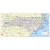 Cool Owl Maps North Carolina State Wall Map Poster Large
