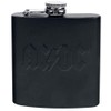 AC/DC HFAC01 Hip Flask, Steel, Black, 9.5 x 2 x