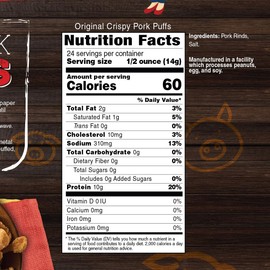 Inspire Pork Rind Puffs - 24 Servings by Bariatric Eating (Original)