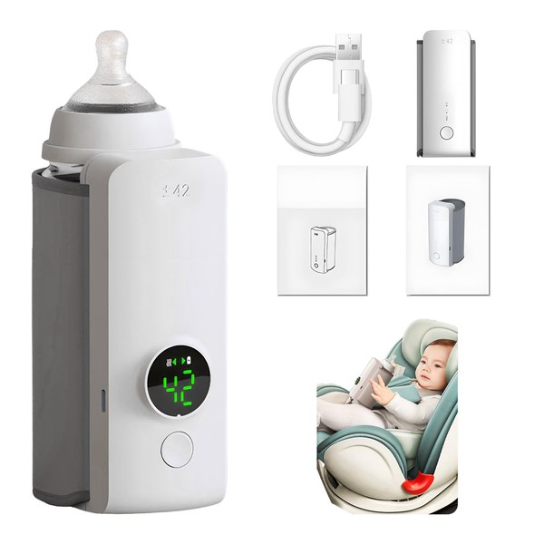 BINGONE Portable Bottle Warmer for Travel, Fast Heating - Bottle