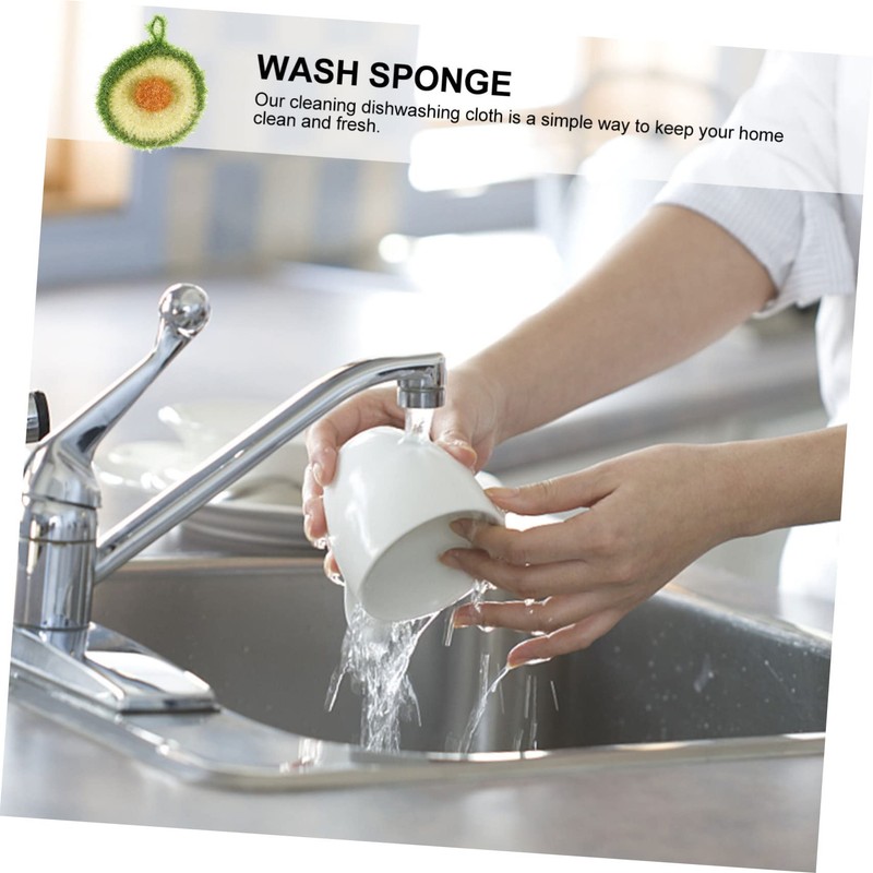 LIFKOME 5-Pack Dishwashing Scourers Dishwasher Dishwashing Pads Household Dish Sponges