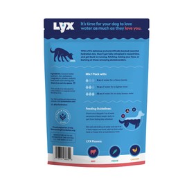 LYX Essential Hydration for Dogs – Electrolyte & Nutrient Water Enhancer for Active & Senior Dogs – Supports Hydration, Recovery & Wellness – Travel-Friendly Supplement Packets – 28 Count (Beef)