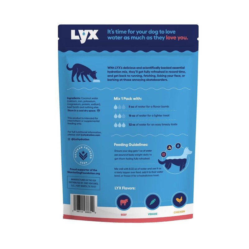 LYX Essential Hydration for Dogs – Electrolyte & Nutrient Water