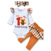 Conjunto de ropa para bebé recién nacida con estampado de