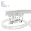 Yimisya Flexible Bendable Curtain Track, Wall Mount Heavy Duty Sliding