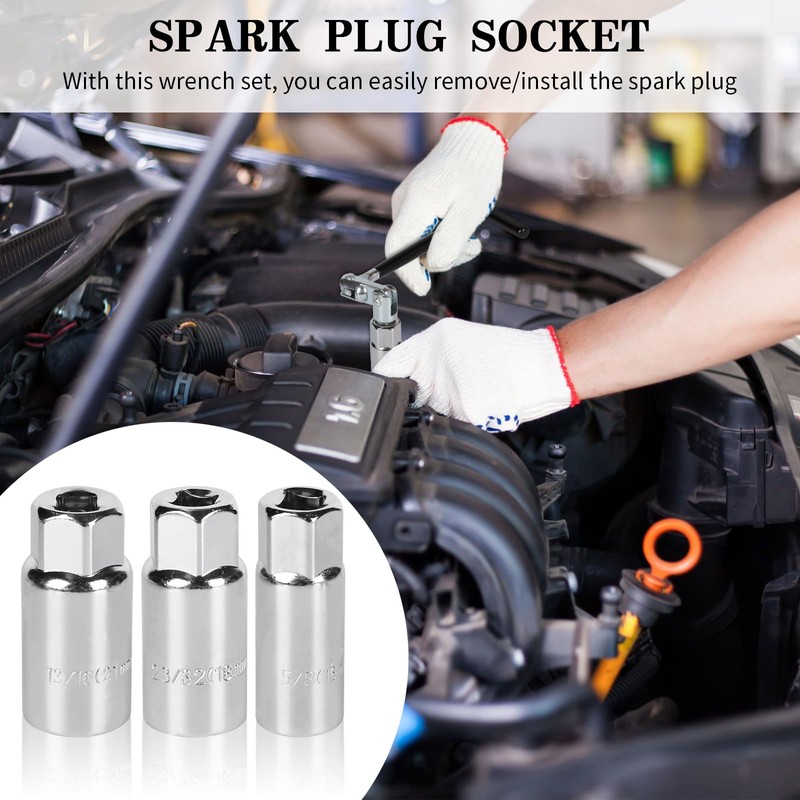 shallyong Spark Plug Wrench, Spark Plug Wrench Universal 16 mm,