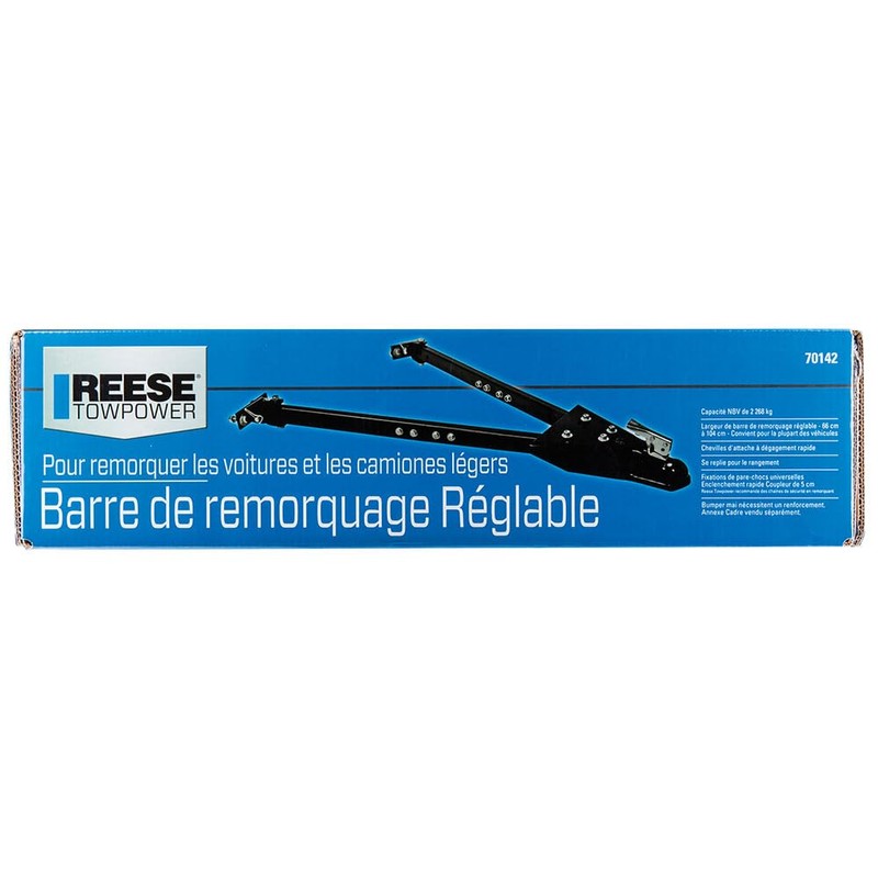 Reese Towpower 7014200 Adjustable Tow Bar , Black