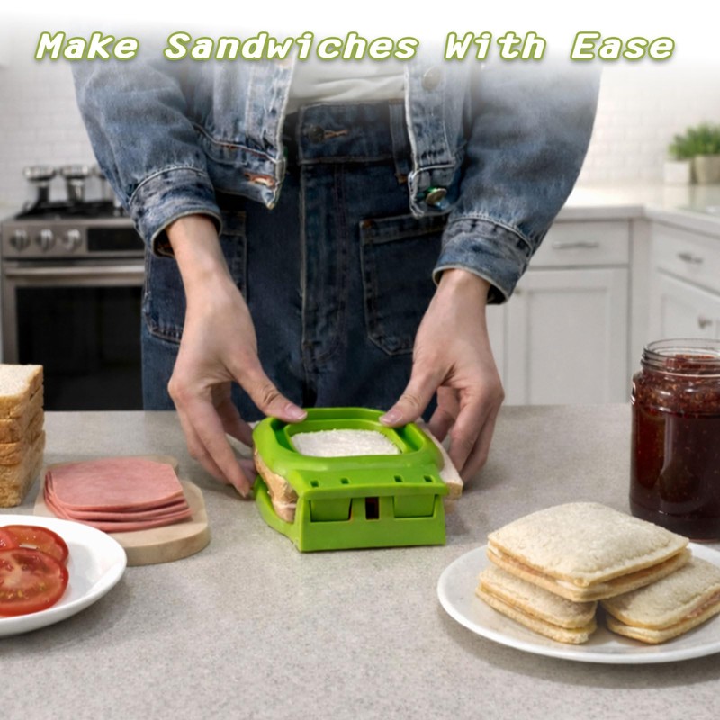 Uncrustable Sandwich Cutter, 2-Pack Sandwich Cutters for Kids Lunch