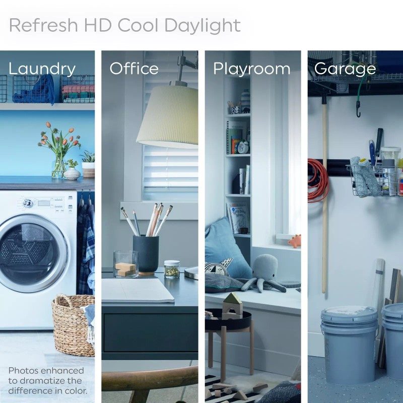 GE (4 bulbs) GE Refresh LED Light Bulbs, 60 Watt,