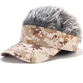 Faringoto Wig Cap,Men Hip Hop Popular Hair,Camouflage Baseball Wig Cap,Adjustable Wig Hair Hat