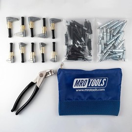 25 5/32 & 25 3/32 Zephyr Kwik-Lok Cleco Fasteners + Cleco Pliers + Clamps w/Carry Bag (KZ4S50-6SG)