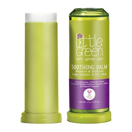 Little Green Kids Soothing Balm, Kids Skincare, Moisturizing Baby Lip Balm for Chapped Lips, Cheeks & Dry Skin, 0.45oz