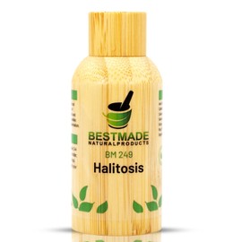 Bestmade Naturalproducts.com BM249 Halitosis, Natural Remedy for Bad Breath - Helps Improve Oral Health, Reduce Smelly Breath & Restore Healthy Bacteria in The Mouth, 30mL