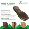 Real Warm Lambskin Insole, Brown, Cork or Texon, Made in