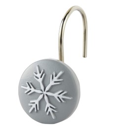 SKL HOME by Saturday Knight Ltd. Plaid Snowman Shower Curtain and Hook Gift Set, Multicolored