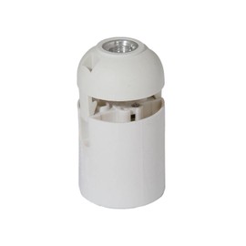 B&P Lamp® Medium Base White Keyless Phenolic Quick Connect Socket