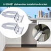 2 PCS 6-916881 Dishwasher Mounting Bracket Replacement For Whirlpool