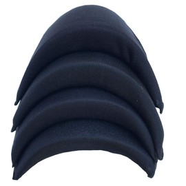 QKAIFRYSUG Hombreras para hombre, ropa de espuma de esponja, chaqueta, camiseta, vestido, costura, 2 pares, blanco y 2 pares negro