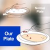 6 Pcs Spill Proof Scoop Plates with Suction Base, 9.2''