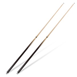 JEPNJPU Professional Hardwood Pool Queue Stick 58" Billiard Cue Sticks with 13mm Tip,2-Piece,Set of 2