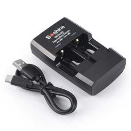 Soshine CR2 RCR123A Battery Charger for RCR123 16340 CR2 15270 LiFePO4 Battery 3V Rechargeable Batteries (Charger)