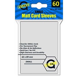 Arkero-G 60 Small Matte Card Sleeves Various Colours (Matte Card Sleeves) for Slim Games such as Yu-Gi-Oh! Japanese Size