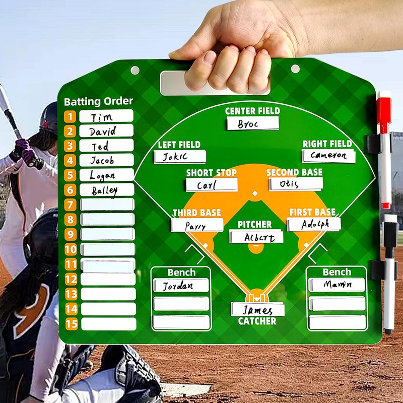 Magnetic Baseball Lineup Board，Baseball Lineup Cards Baseball Lineup Board For