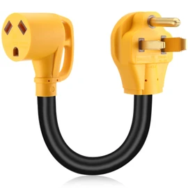 Kanayu NEMA 6-50P to TT-30R 50Amp to 30Amp RV Power Adapter Cord, 240V 3 Prong 50A Welder Male Plug to 30A RV Female Receptacle, Only for 240V 30 Amp, Not Convert to 120V, ETL Listed
