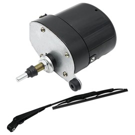 Aynaxcol Windshield Wiper Motor Kit 7731000001 12V Electric Windshield Blade Arm Motor Replacement for WILLYS TRACTOR 01287358 for Fishing Boat ATV UTV Caravan Replace# 0390506510