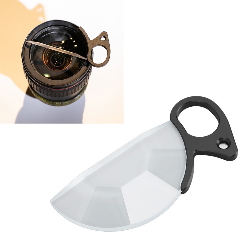 79mm Handheld Subtle Kaleidoscope Prism Semicircular Glass Filter Special Effects