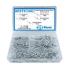 BESTYCHAO Pop Rivets, 120pcs 5 Sizes Large Flange Aluminum Blind