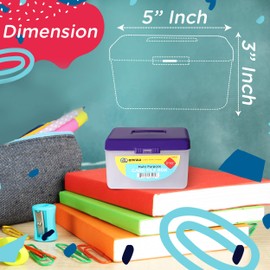 Index Card holder Case 3" X 5", ideal box card holder for Filing Notes, Addresses & Recipes. Holds Up to 250 Cards (Pack of 12) - Emraw