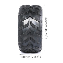 Unbranded 2pc 16x8-7 16x8x7 Tire Front Rear 7" Tires for Quad Bike ATV Go kart 125cc 110cc