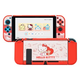 Kuitmor -Switch Case, Kawaii Cartoon Docking Case for Regular Switch, Anti-Scratch and Shock Absorbing Design