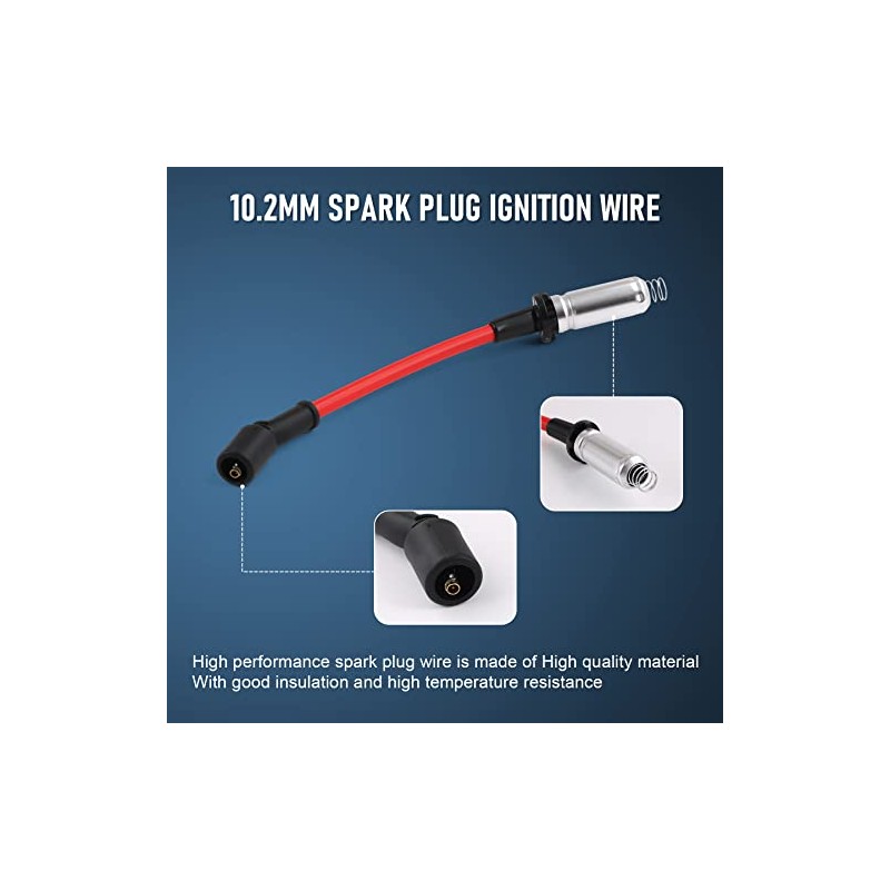 JDMSPEED Cable de encendido de bujía de alto rendimiento