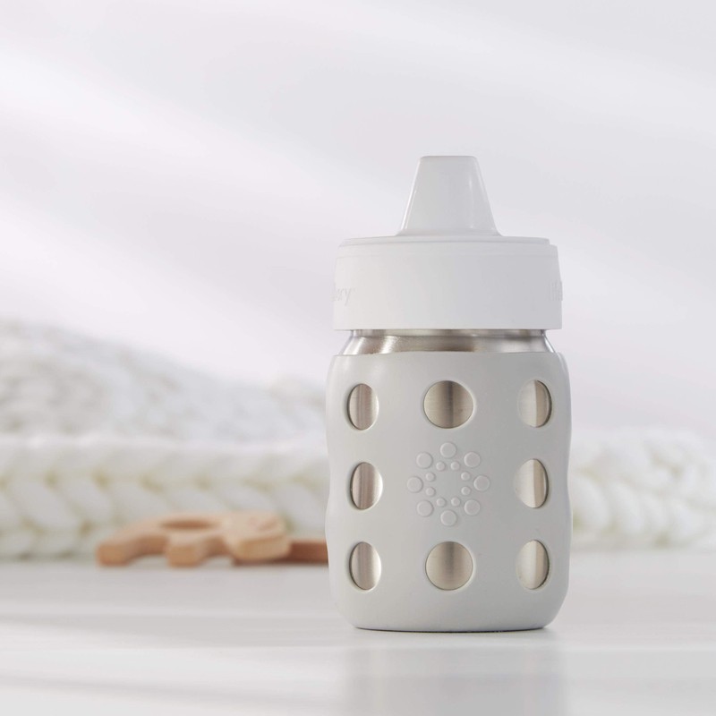 Lifefactory Hard Sippy Cap for 8-Ounce Wide Mouth Baby Bottles