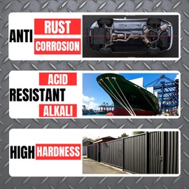 Tapel 2-in-1 Rust Encapsulator & Anti-Corrosion Paint - Gloss Black 35oz, No Primer Needed | Direct-to-Rust Metal Coating for Outdoor, Automotive & Industrial Use | Durable Protective Finish