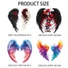 arricraft 4 Pcs Wings Theme Heat Transfer Film Logo Stickers