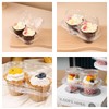 XIZHI Clear Cupcake Boxes with 2 Compartment,Plastic Stackable Cupcake Carrier