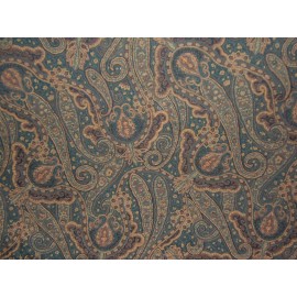 Kravet Couture, Imperial Paisley Brocade, Embroidered Paisley, BTY, Clr Peacock