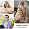 KSSESSE Reading Glasses for Women Men Square Oval Readers with