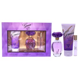Guess Girl Belle 3 Pc Gift Set 3.4oz EDT Spray, 0.5oz EDP Travel Spray, 6.7oz Body Lotion GIFTSET
