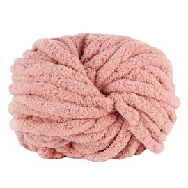 Maxee Thick Wool Yarn 250 g, Bulky Arm Knitting Wool, Soft Arm Knitting, XXL Chunky Knit Soft Wool Yarn, for Crocheting a Blanket, Perfect for Weaving Pet Nest, Blankets, Decorative Cushion, Dark Pink