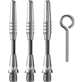 Viper Carbon Fiber High Performance Ultra-Light Dart Shafts, Set of 3, Short, Silver